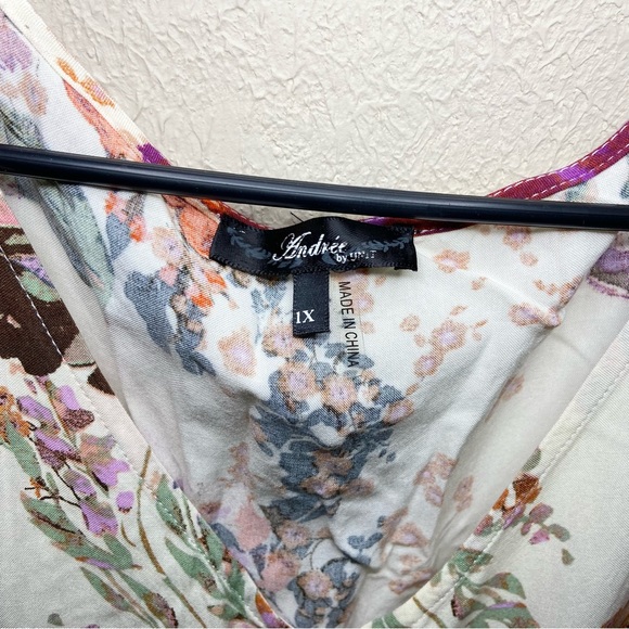 Women’s Glorious Garden Floral Dress Size 1x - Picture 5 of 6